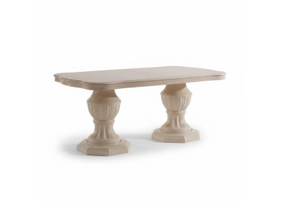 Lujosa mesa de comedor ovalada: Muebles de diseño exclusivos de madera italiana.