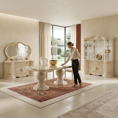 Vitrina de lujo de escaparate estantería armarios vitrinas gabinete vidrio moderno estilo madera.