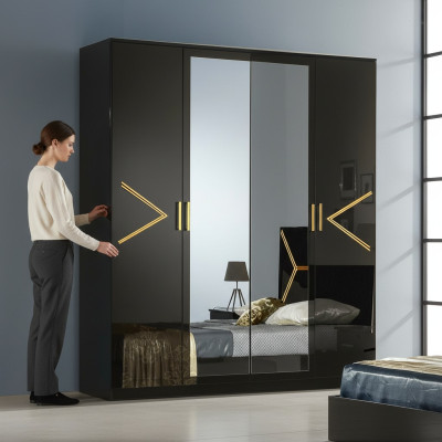 Clásicos armarios armario pared armario ropero dormitorio muebles nuevos