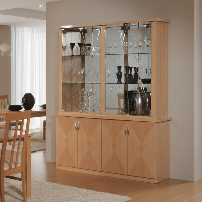 Clásico armario vitrina de muebles italianos armarios muebles vitrinas haya nuevo