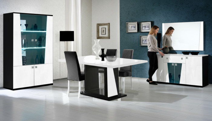 Muebles de lujo Silla Sillas Grupo de Conjunto Comedor Mesa de comedor de 8 piezas. Set Mesa Nuevo