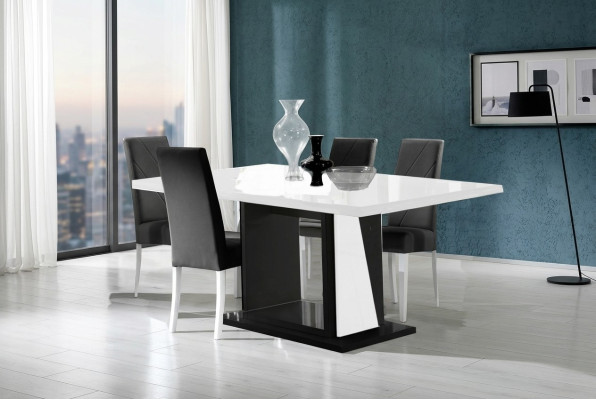 Mesa de comedor moderna mesas mesa de madera comedor 140/180x90cm extensible nueva.