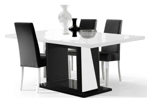 Mesa de comedor moderna mesas mesa de madera comedor 140/180x90cm extensible nueva.