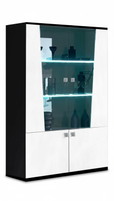 Mueble de vitrina de madera moderna Vitrinas Armario de vitrinas Armario de vidrio Armarios Italia