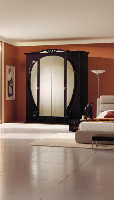 Armario de ropa de lujo diseñador armarios de alto brillo muebles de madera para el hogar nuevos
