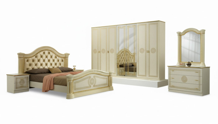 Dormitorio Cama Chesterfield Doble Camas Tapiz Chesterfield Barroco Rococó