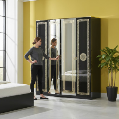 Armario Elegante ropero Hecho en Italia Armarios clásicos Dormitorio