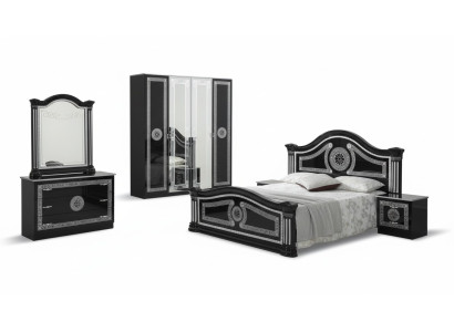 Conjunto de dormitorio completo estilo real, cama moderna con mesita de noche, juego de 6 piezas. Nuevo