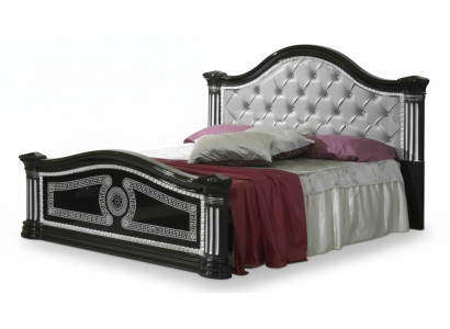 Camas de lujo Chesterfield Cama de madera real Palacio Hotel Cama doble 180x200
