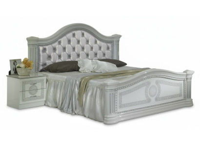 Cama de diseñador Dormitorio Camas Chesterfield Textil Cuero Hotel Lujo Acolchado
