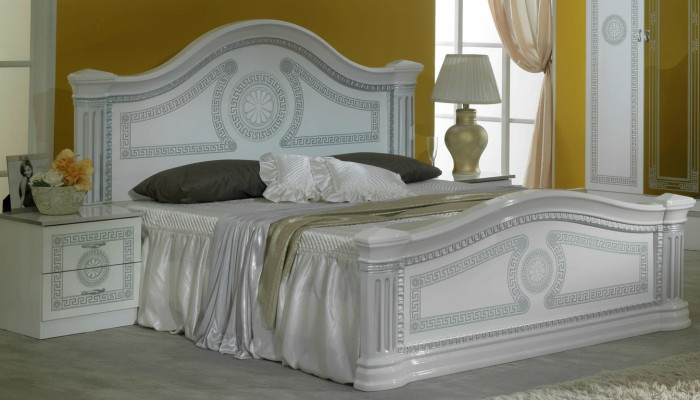 Cama de diseñador Dormitorio cama clásica Madera Hotel de lujo Asiento acolchado Nuevo