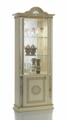 Lujo Vitrina Gabinete de vitrinas Madera Gabinete de vidrio Gabinetes Muebles italianos Nuevo