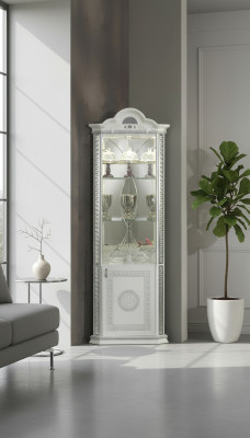 Armario esquinero de lujo vitrina vitrinas armario de madera estilos de muebles italianos