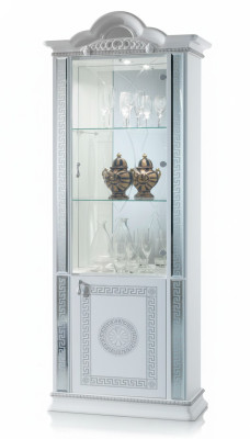 Vitrina de alta calidad Vitrinas Lujo Armario Madera Estilo italiano Muebles Vidrio Nuevo