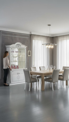 Cómoda Vitrina Cómodas Vitrinas Armario de cristal Diseñador italiano Armario