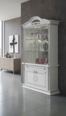 Cómoda Vitrina Cómodas Vitrinas Armario de cristal Diseñador italiano Armario