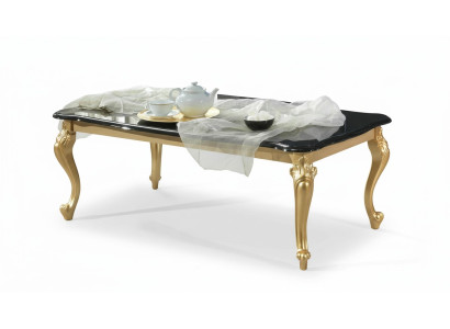 Mesa de centro clásica de lujo, diseño de mesa de café, mesas auxiliares para sala de estar.