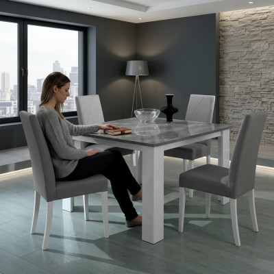 Diseño Mesa de comedor Mesa cuadrada moderno Mesa de madera Comedor Mesas