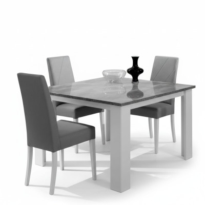 Diseño Mesa de comedor Mesa cuadrada moderno Mesa de madera Comedor Mesas