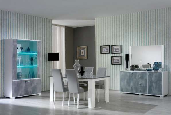 Moderna mesa de comedor mesa de madera mesas 160x90cm comedor fabricado en Italia diseño nuevo.
