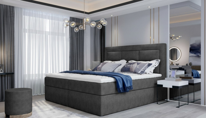 Diseño textil de cama doble camas de lujo matrimonial moderno hotel estructura de sueño