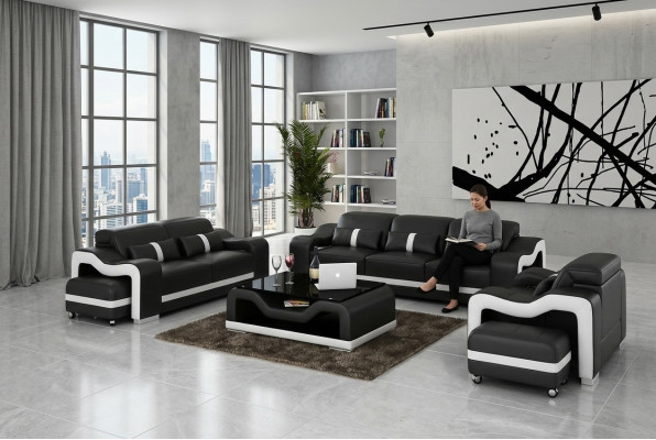 Sofá de diseño de tres plazas, decoración moderna de asiento de sala de estar en terciopelo.