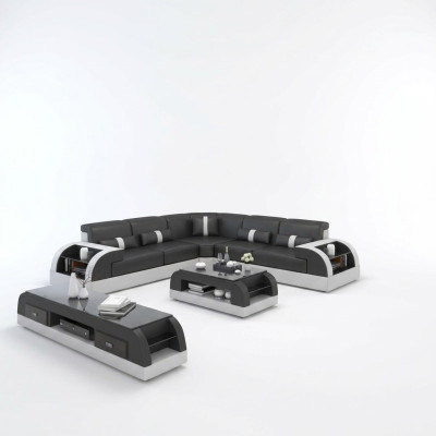 Sofá de diseño sofá tapizado conjunto de sala de estar sofá de esquina sofá en forma de L