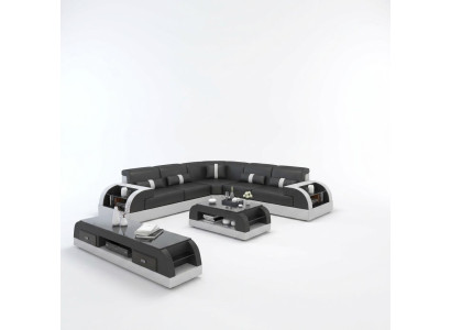 Sofá de diseño sofá tapizado conjunto de sala de estar sofá de esquina sofá en forma de L