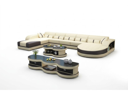 Sofás en forma de U Sofá Sofá Tapizado Conjunto de salón de diseño Sofá de esquina