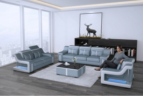 Set de sofá conjunto de sofás Sofá 311 Cuero Sofas Completos