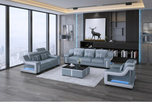 Set de sofá conjunto de sofás Sofá 311 Cuero Sofas Completos