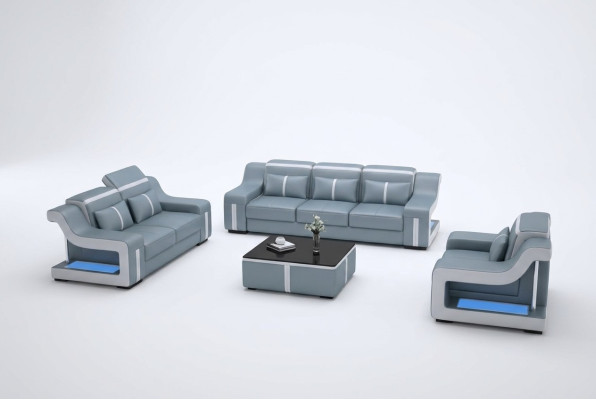 Sofá de 3 plazas + 1 conjunto de sofás tapizados de diseño Sofá Conjunto de sofás conjuntos