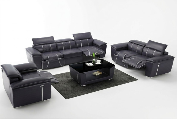 Sofá de cuero Conjunto de sofás de 3 plazas Conjunto de sofás Sofá tapizado Sofá Diseñador
