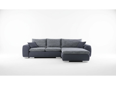Sofá esquinero con función de cama Sofá gris con cojines de tela Sofás Sofá