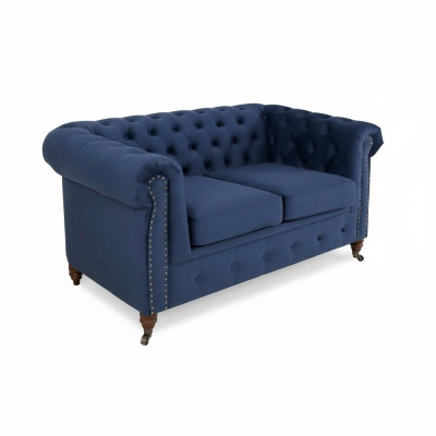 diseñador 2 plazas sofás de tela sofás nuevos Chesterfield sofá tapizado