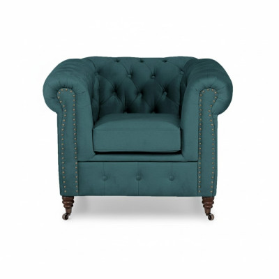 Sillón Chesterfield de 1 plaza Sofá con tapizado de sofá nuevos Lounge Club.