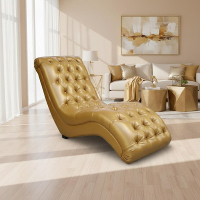 Chesterfield sofá chaise longue tumbona silla club decoración relax acostado cuero