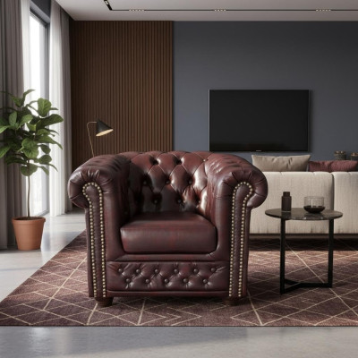 Chesterfield sillón sofá para televisión de 1 plaza, sofá de tela, tapicería de sofá.