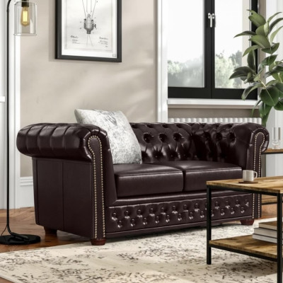 Chesterfield juego de sofás 2+1 plazas Sofá de diseño Sofás tapizados modernos.