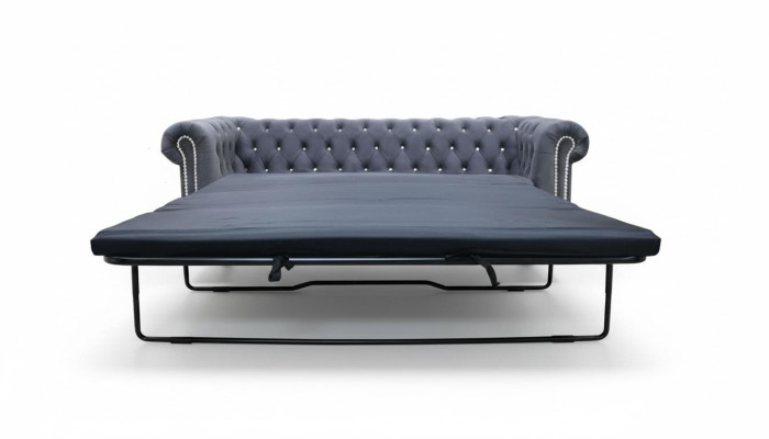 Chesterfield sofá de 3 plazas con función de cama, conjunto de tapicería de sofá.