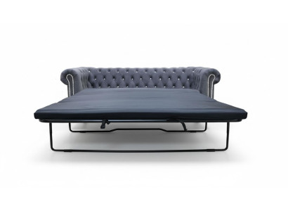 Chesterfield sofá de 3 plazas con función de cama, conjunto de tapicería de sofá.