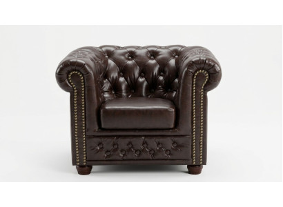 Chesterfield Sillón TV Sofá de 1 Plaza Sofá de Tela de Cuero Sofás Acolchados.