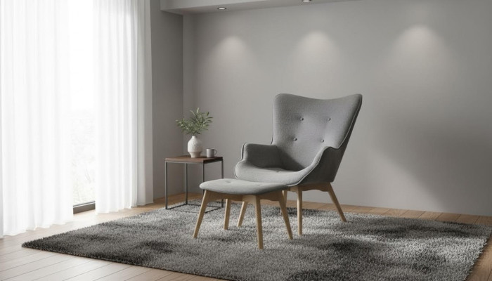 Silla sofá sofá de madera de la sala de estar de un asiento.