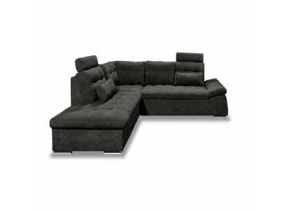 Sofá en forma de L para esquina Sofá Diseño Acolchado Moderno Tela con Función de Cama