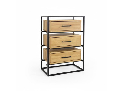 Cómoda de loft de diseñador, aparador, armario, estantería de sala de estar de lujo, cómoda de metal.