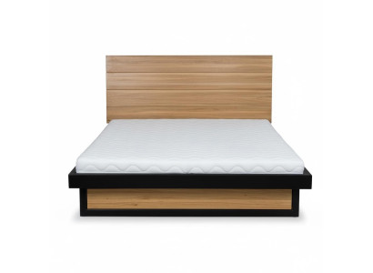 Camas tipo loft 140x200 cm Muebles de dormitorio de madera maciza Cama de madera maciza de roble metalizado