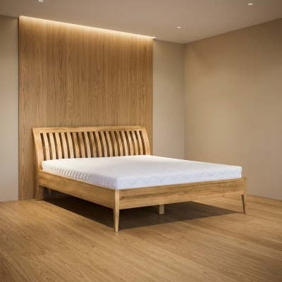 Diseño de cama de lujo para hotel, cama matrimonial de 180x200 cm, habitación doble, muebles macizos.