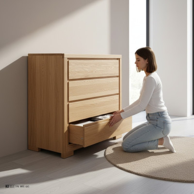 Diseño de muebles de madera, cómoda, armario, armario alto, aparador, cajones, armarios