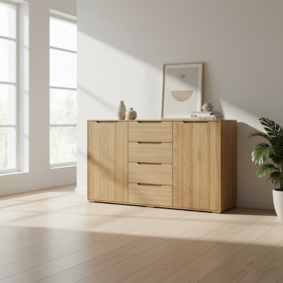 Diseño cómoda de madera maciza Armario de cajones Armarios de madera maciza Aparador Armario