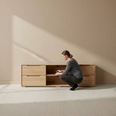 rtv aparador de madera Cómoda Aparadores Salón Cómodas muebles macizos 150cm